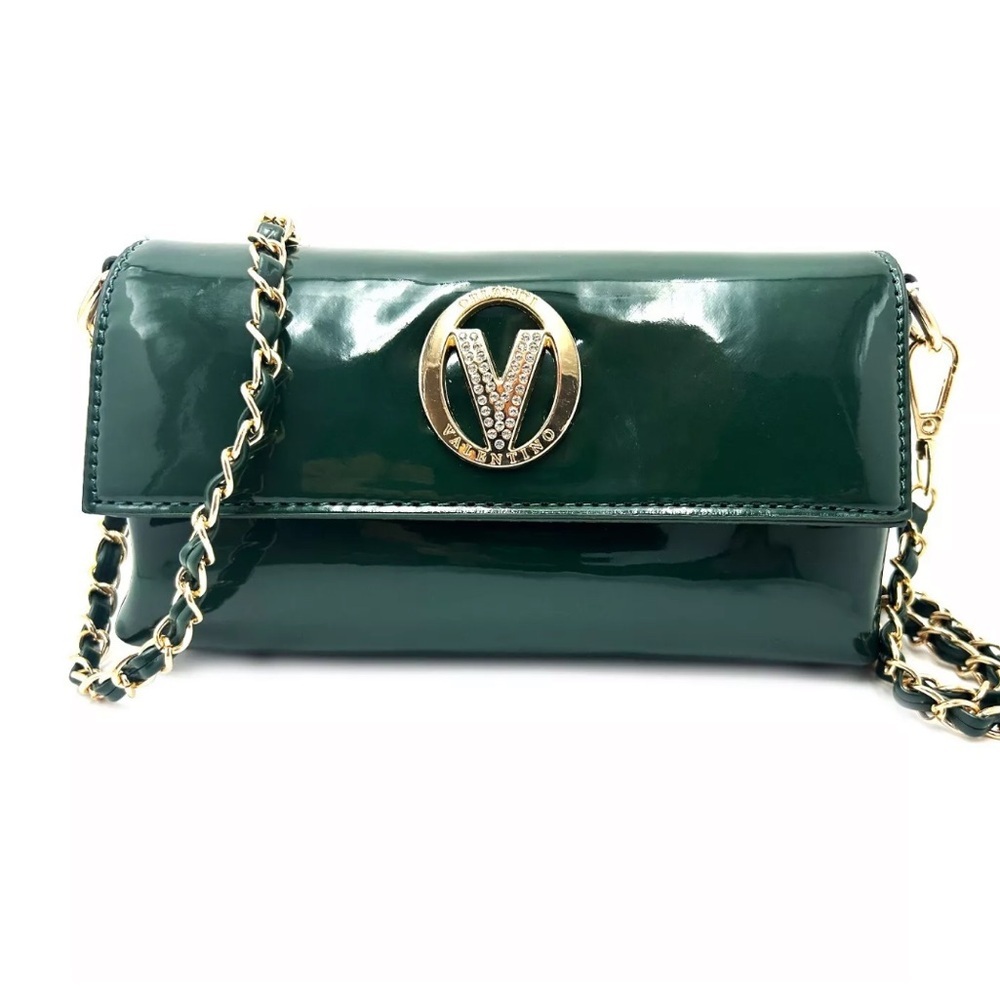 New Valentino Orlandi patent leather crossbody chain bag stunning !! 🌺 - Picture 2 of 10